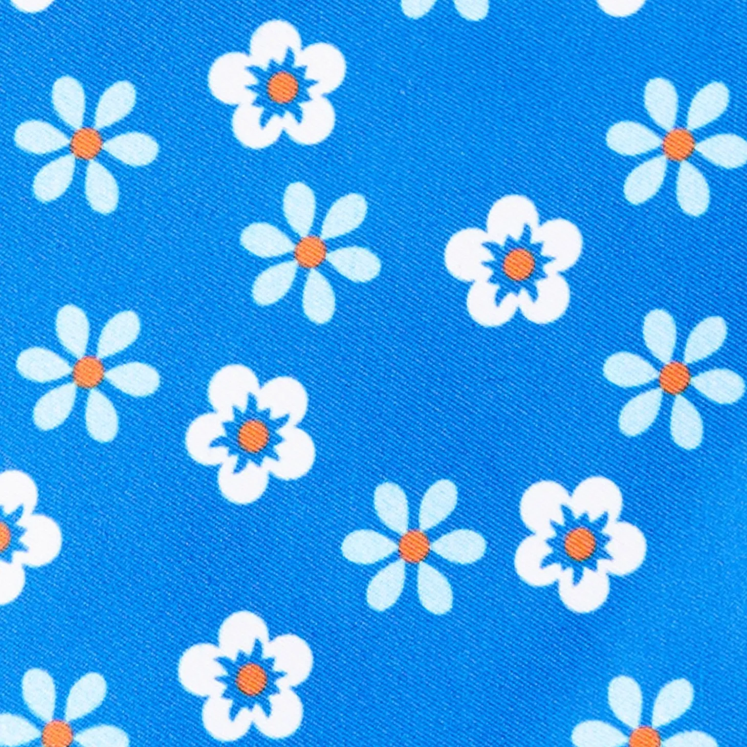 Light Blue Baby Swim Shorts - Large Flower Pattern