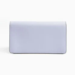 Light Blue Big Wallet In Soft Leather