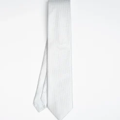 Light Blue Ceremonial Jacquard Silk Tie