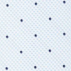 Light Blue Ceremonial Jacquard Silk Tie - Polka Dot Pattern