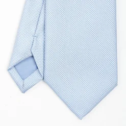 Light Blue Ceremonial Jacquard Silk Tie