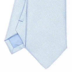 Light Blue Ceremonial Jacquard Silk Tie