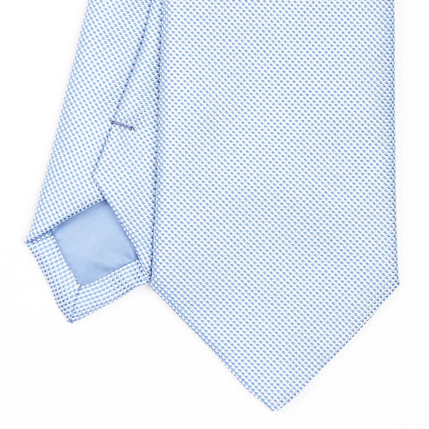 Light Blue Ceremonial Jacquard Silk Tie