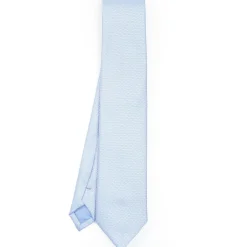 Light Blue Ceremonial Jacquard Silk Tie