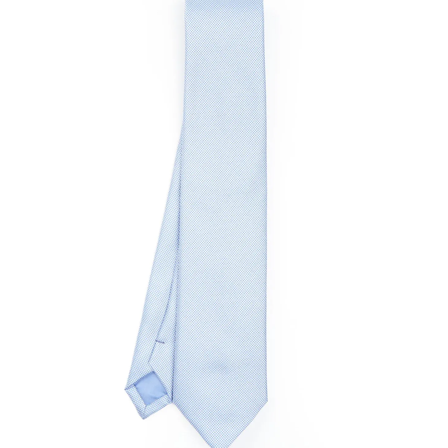 Light Blue Ceremonial Jacquard Silk Tie