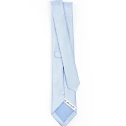 Light Blue Ceremonial Jacquard Silk Tie