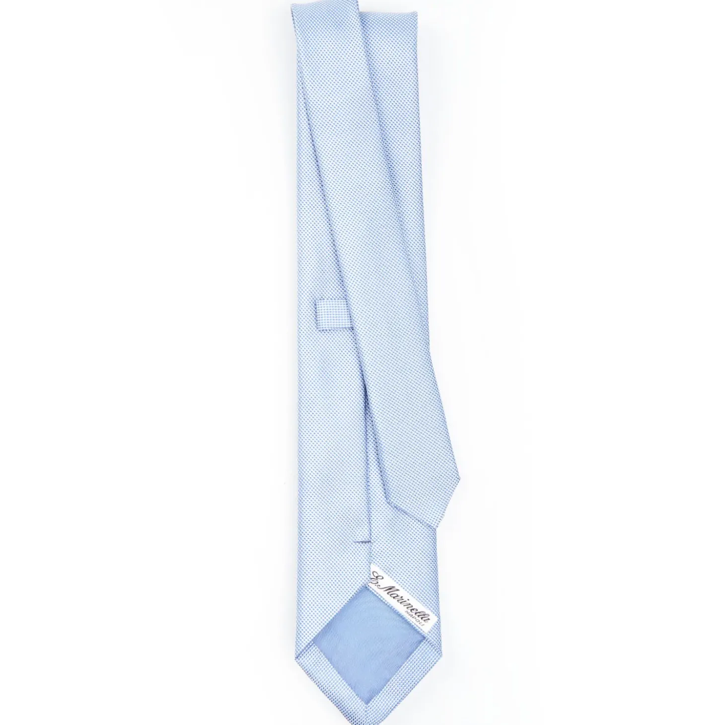 Light Blue Ceremonial Jacquard Silk Tie