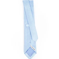 Light Blue Ceremonial Jacquard Silk Tie