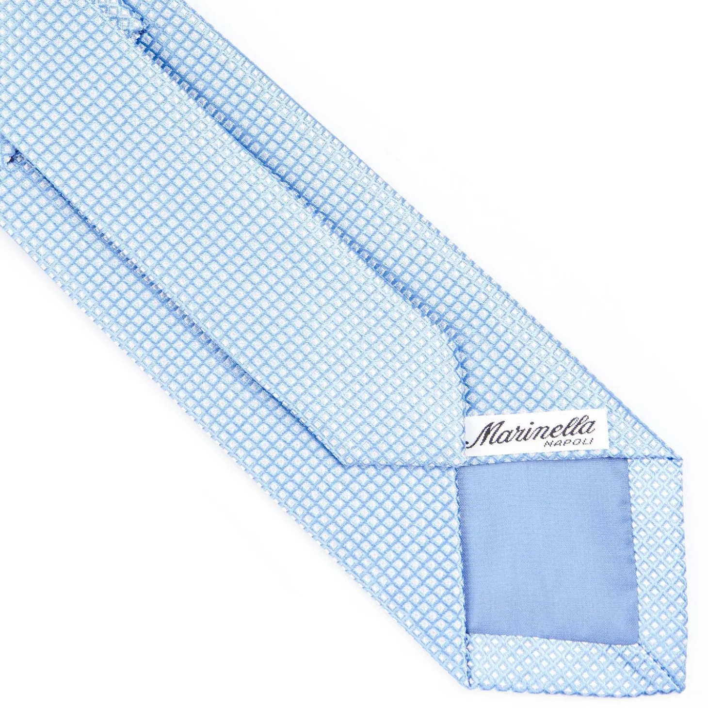 Light Blue Ceremonial Jacquard Silk Tie