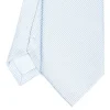 Light Blue Ceremonial Jacquard Silk Tie Small Geometric Pattern