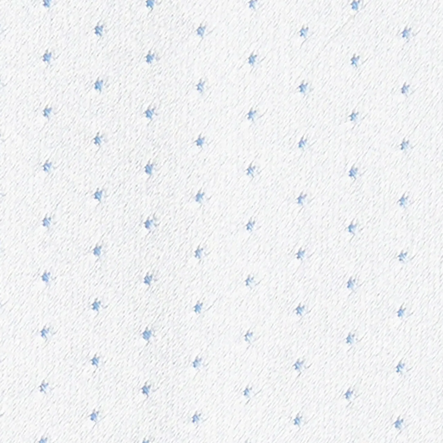 Light Blue Cerimonial Silk Satin Tie Small Polka Dot Pattern