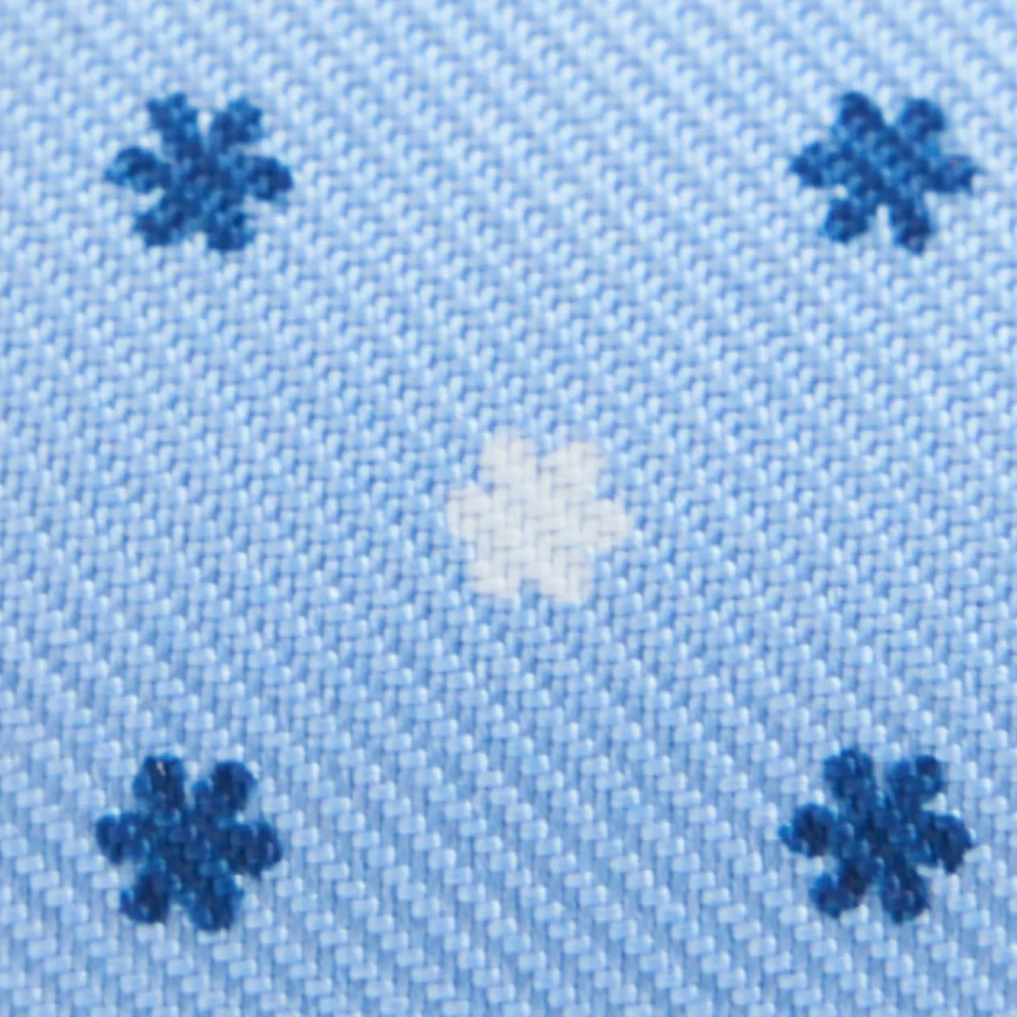 Light Blue Keyfob In Silk And Leather