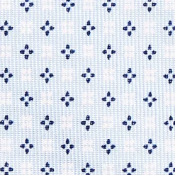 Light Blue Sartorial Classic Silk Tie - Small Flower Designs
