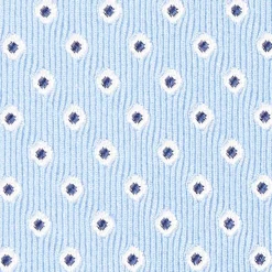 Light Blue Sartorial Jacquard Silk Tie - Small Geometric Designs