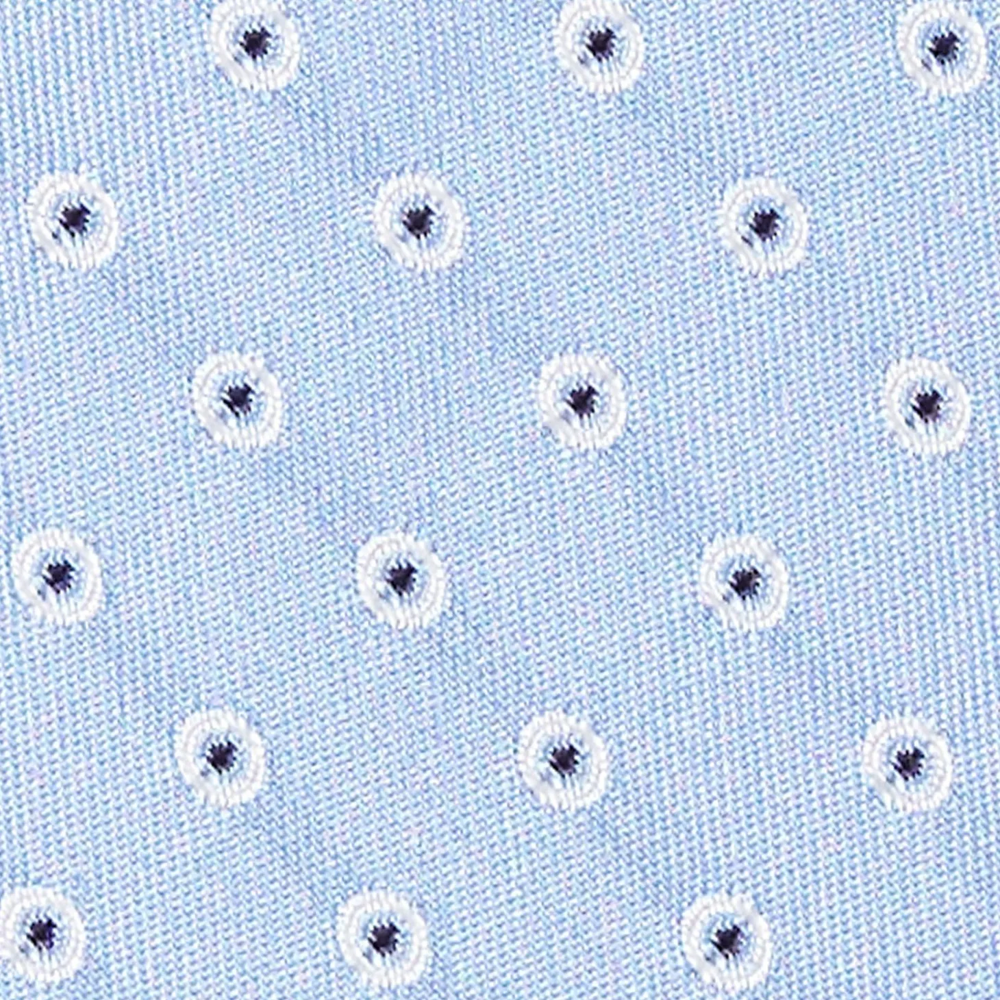 Light Blue Sartorial Jacquard Silk Tie - Small Geometric Pattern