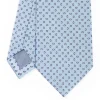 Light Blue Sartorial Jacquard Silk Tie - Small Geometric Pattern