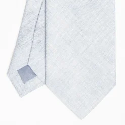 Light Blue Sartorial Linen Tie Solid Color