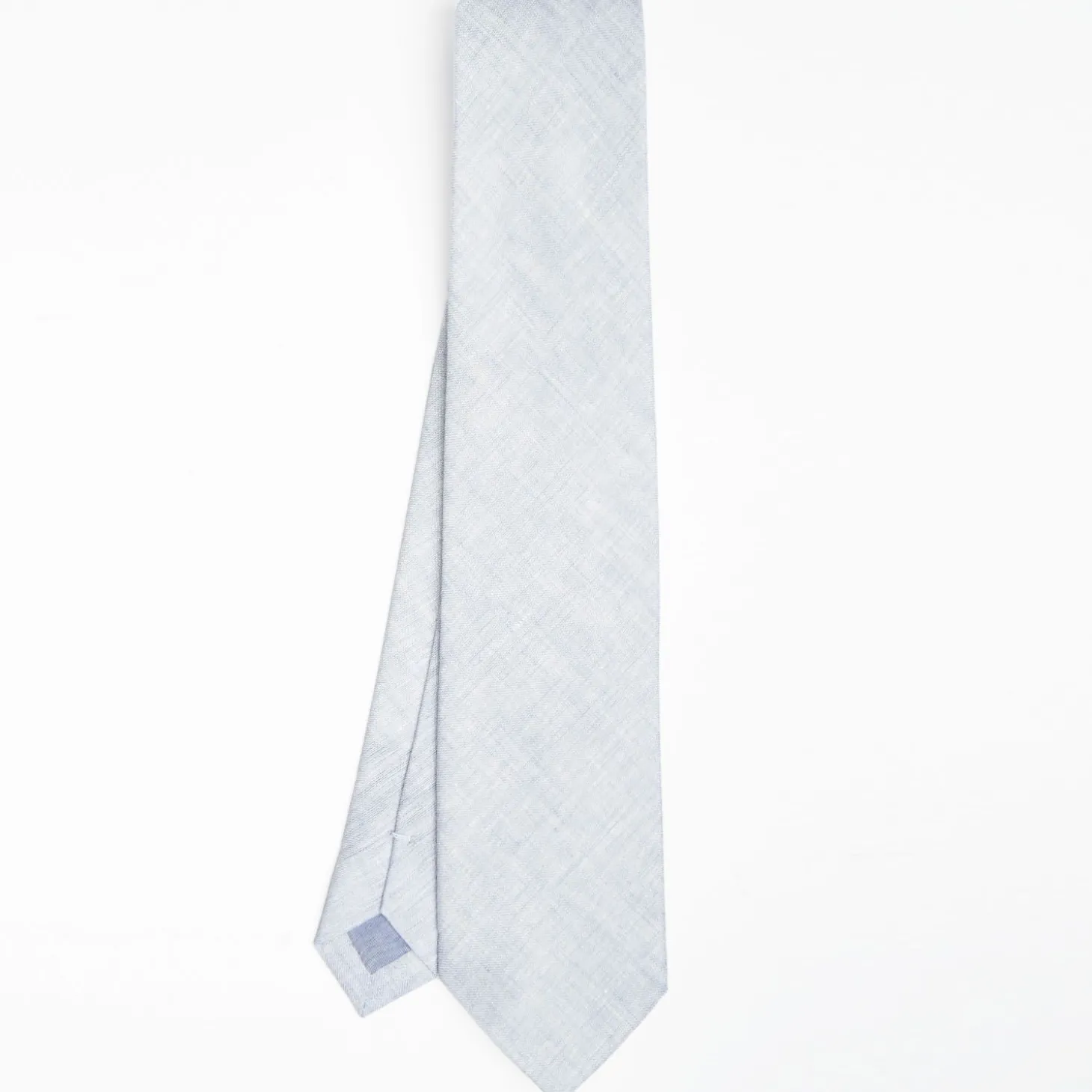 Light Blue Sartorial Linen Tie Solid Color