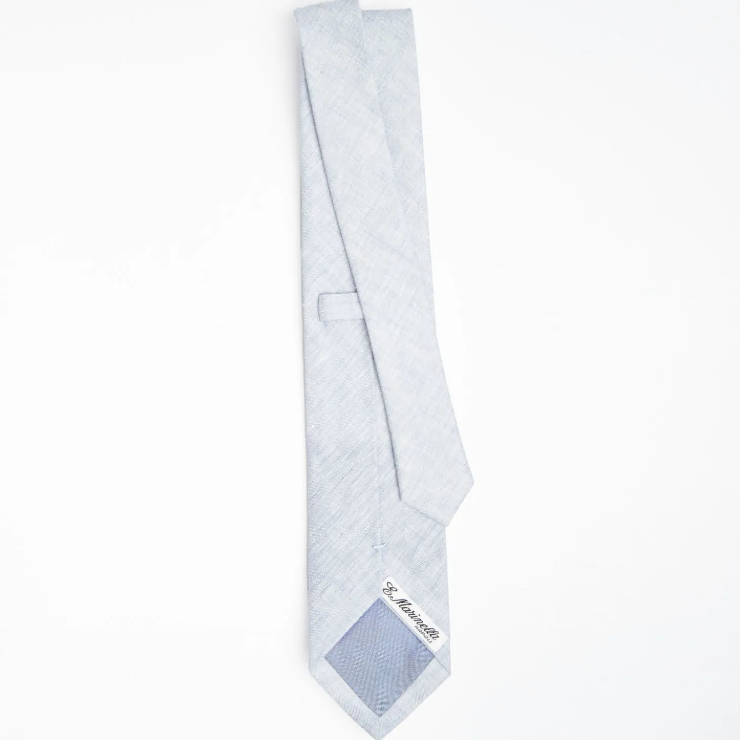Light Blue Sartorial Linen Tie Solid Color