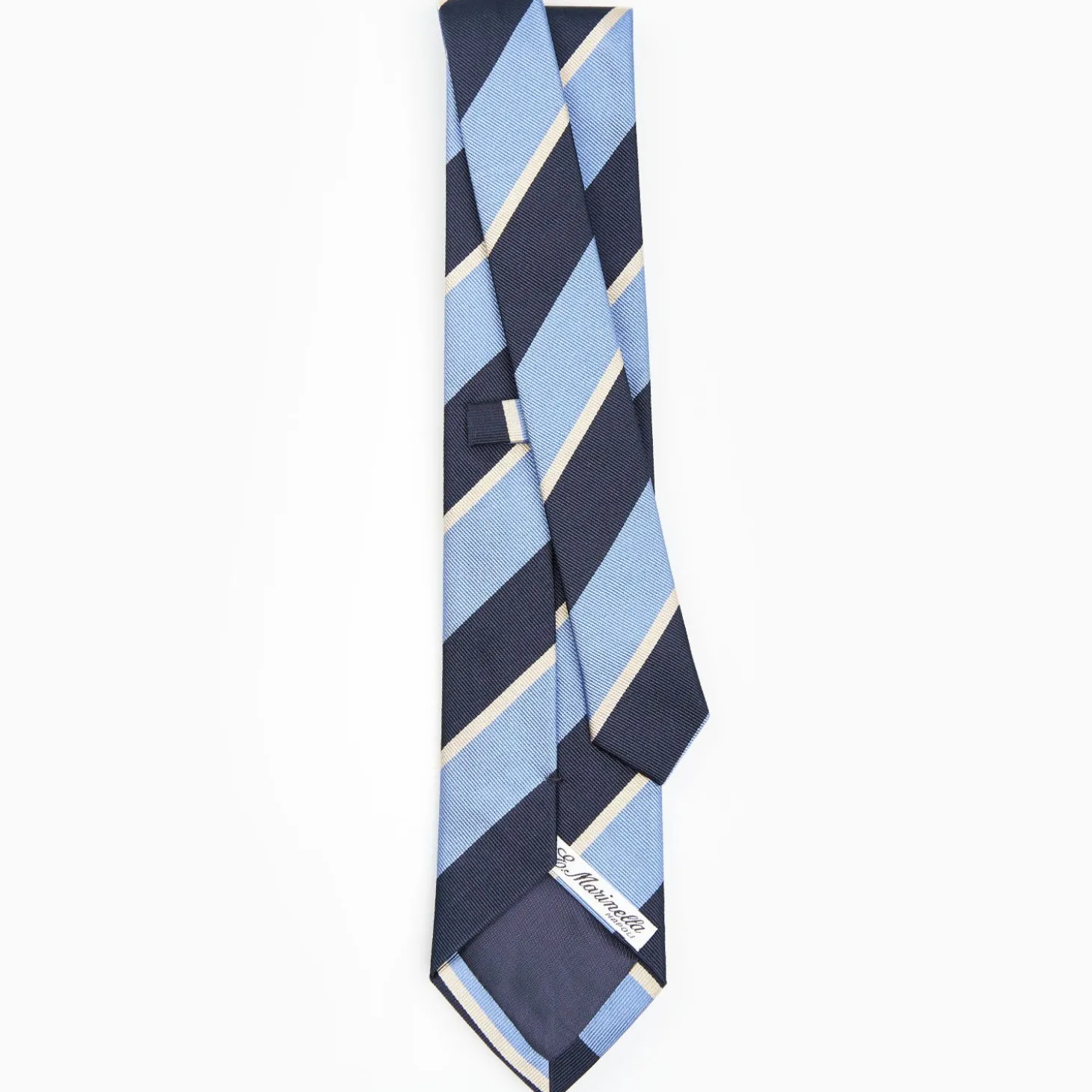Light Blue Sartorial Striped Silk Tie