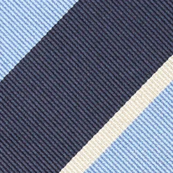 Light Blue Sartorial Striped Silk Tie