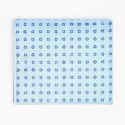 Light Blue Small Wallet In Silk And Leather
