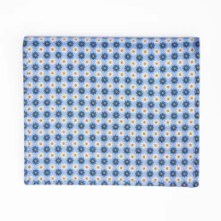 Light Blue Small Wallet In Silk And Leather