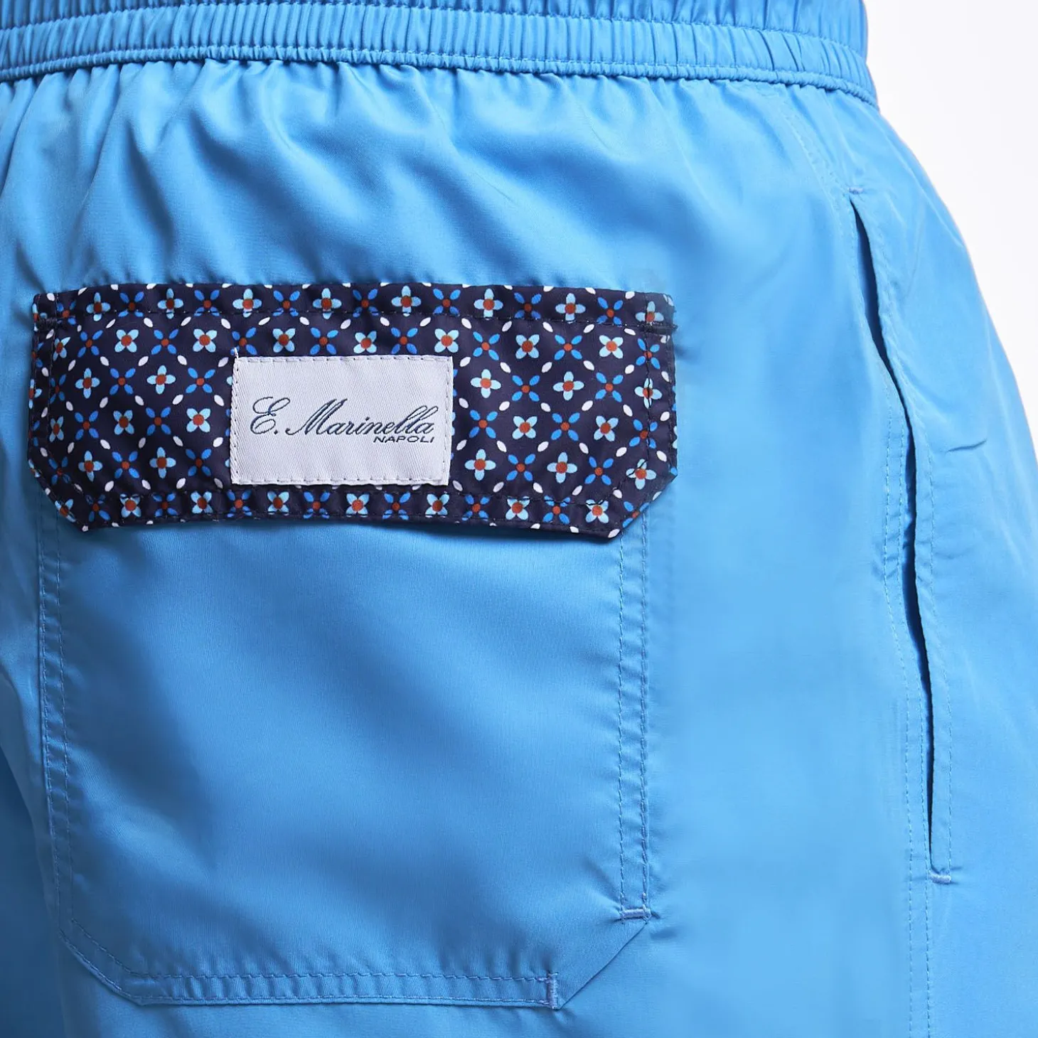 Light Blue Swim Short Plain Colour