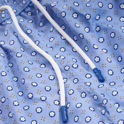 Light Blue Swim Shorts- Large Patterns