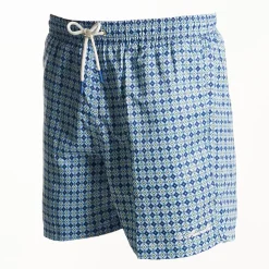 Light Blue Swim Shorts - Large Patterns