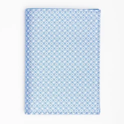 Light Blue Vertical Wallet In Silk And Leather