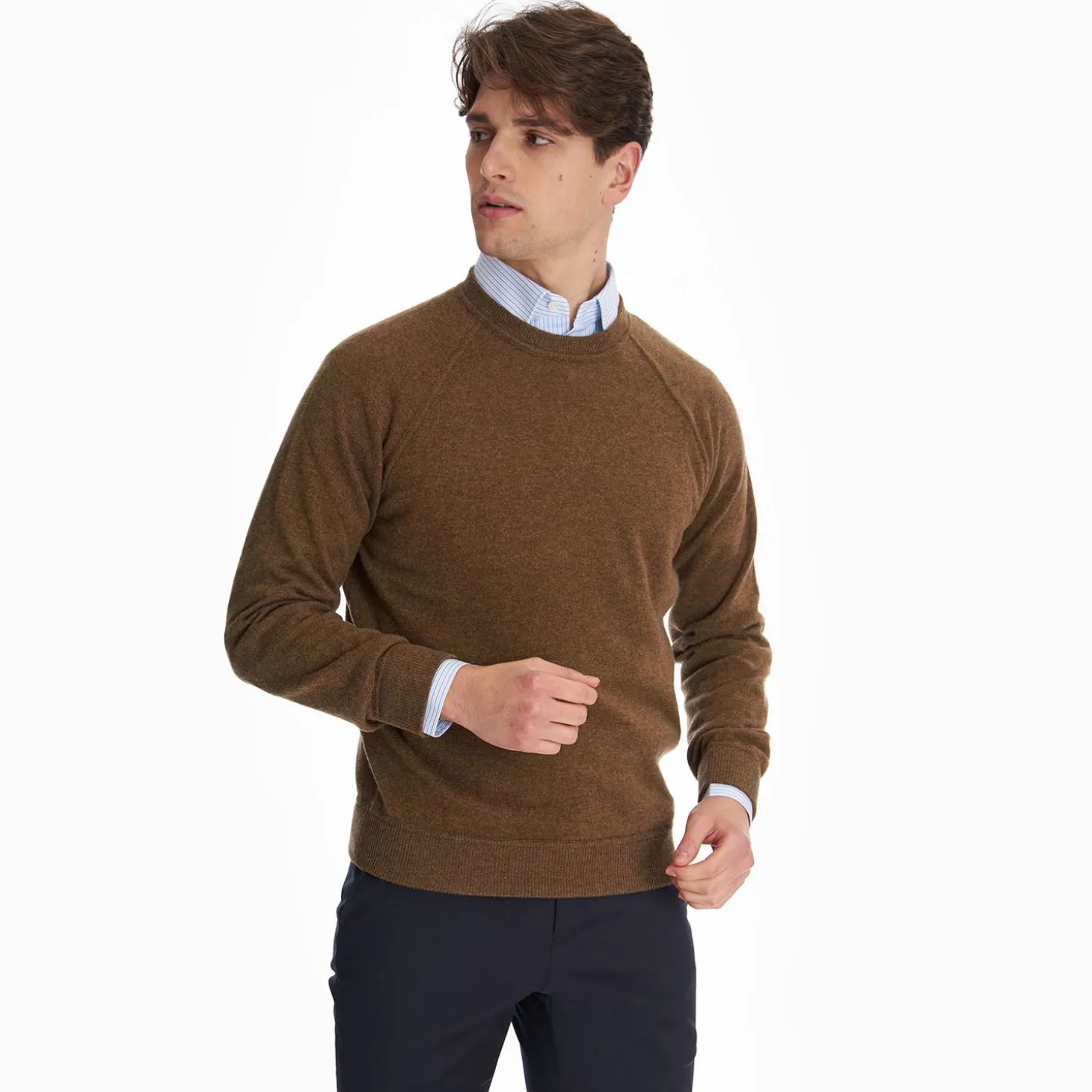 Light Brown Cashmere Sweatshirt
