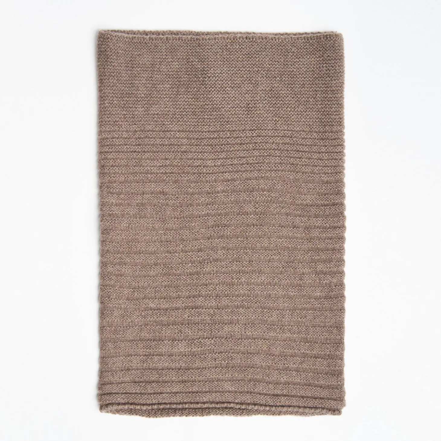 Light Brown Cashmere Tubular Neck Warmer