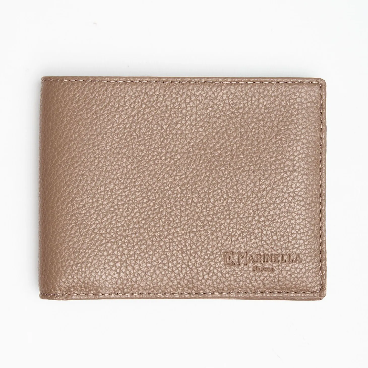 Light Brown Hammered Leather Horizontal Wallet