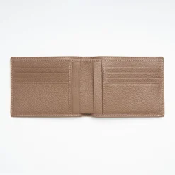Light Brown Hammered Leather Horizontal Wallet