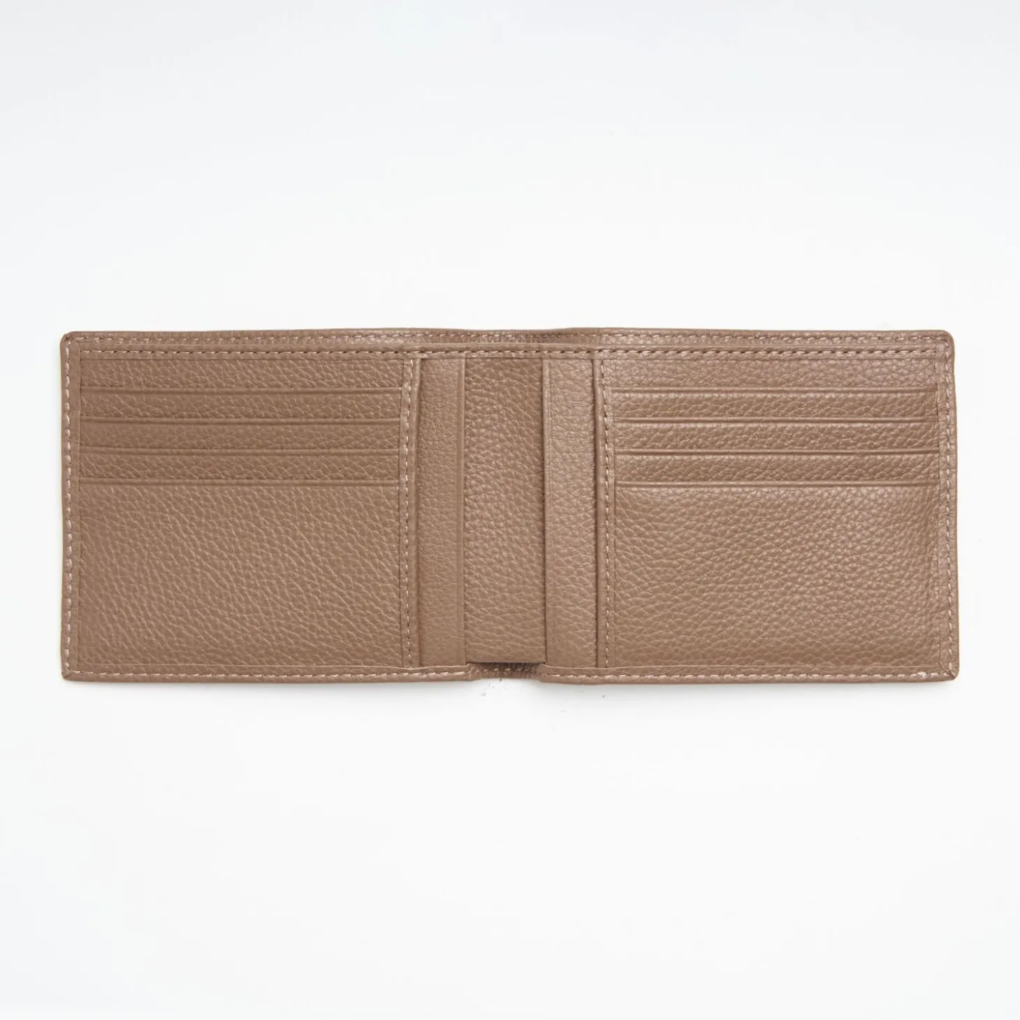 Light Brown Hammered Leather Horizontal Wallet