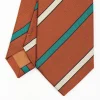 Light Brown Sartorial Striped Tie
