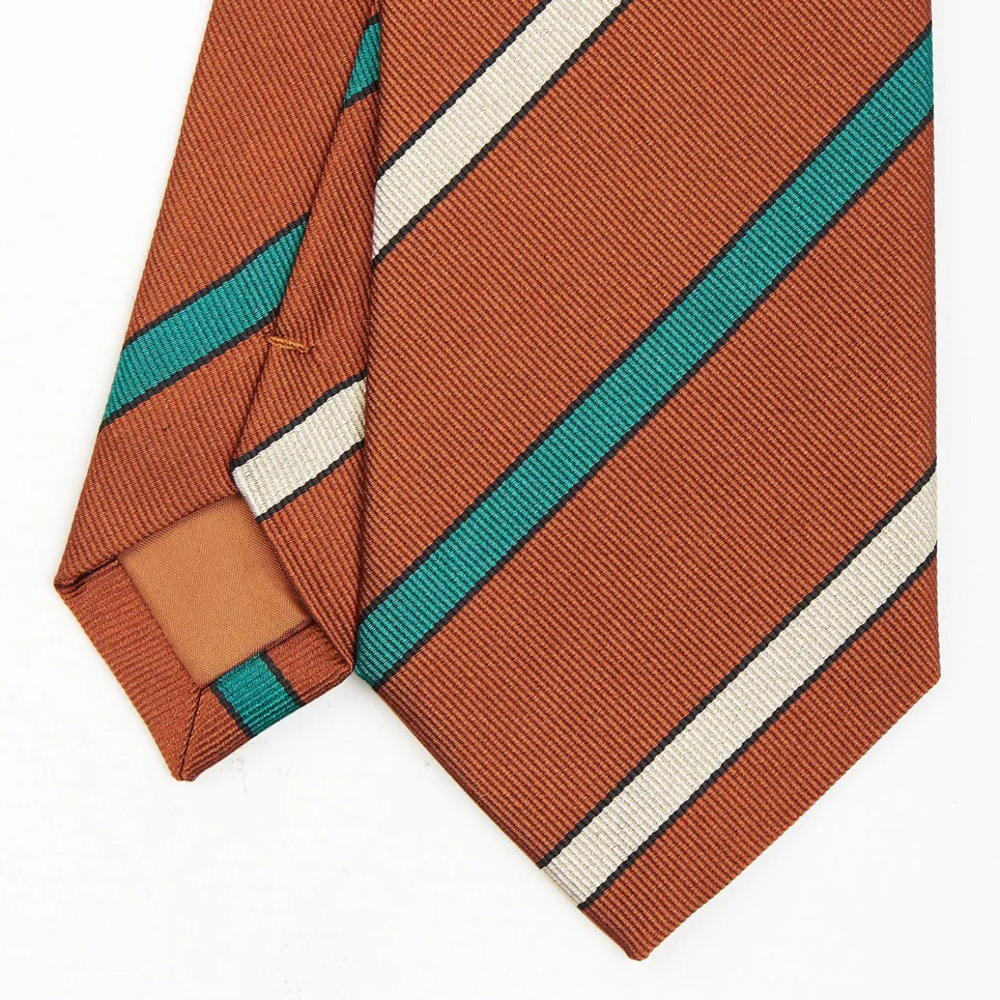 Light Brown Sartorial Striped Tie
