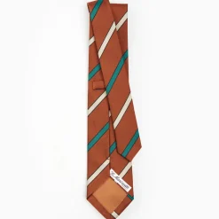 Light Brown Sartorial Striped Tie