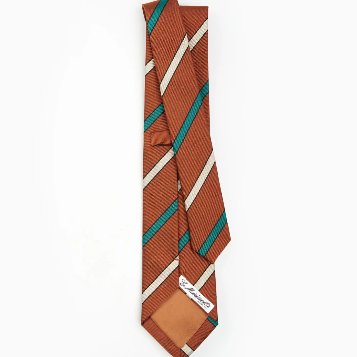 Light Brown Sartorial Striped Tie
