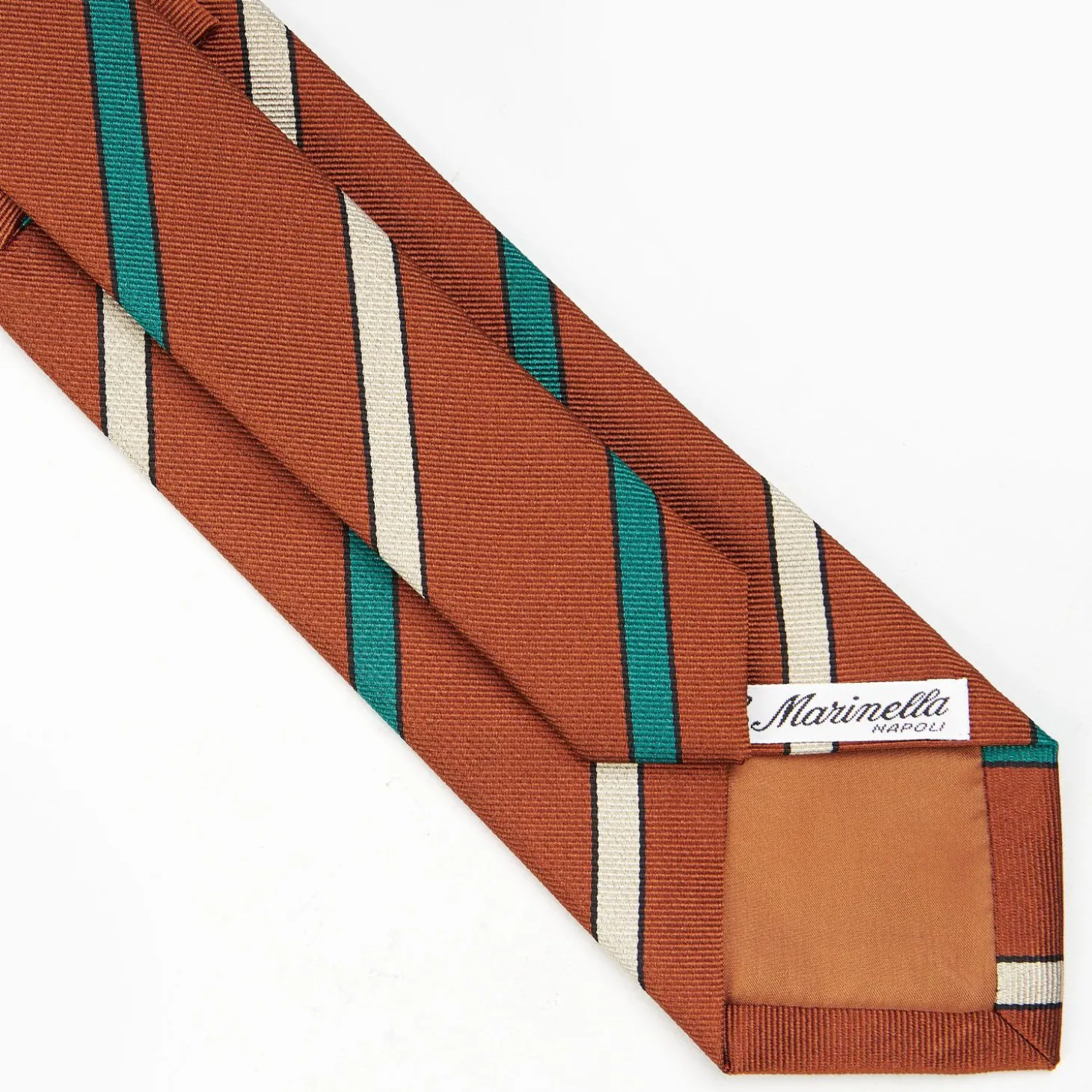 Light Brown Sartorial Striped Tie