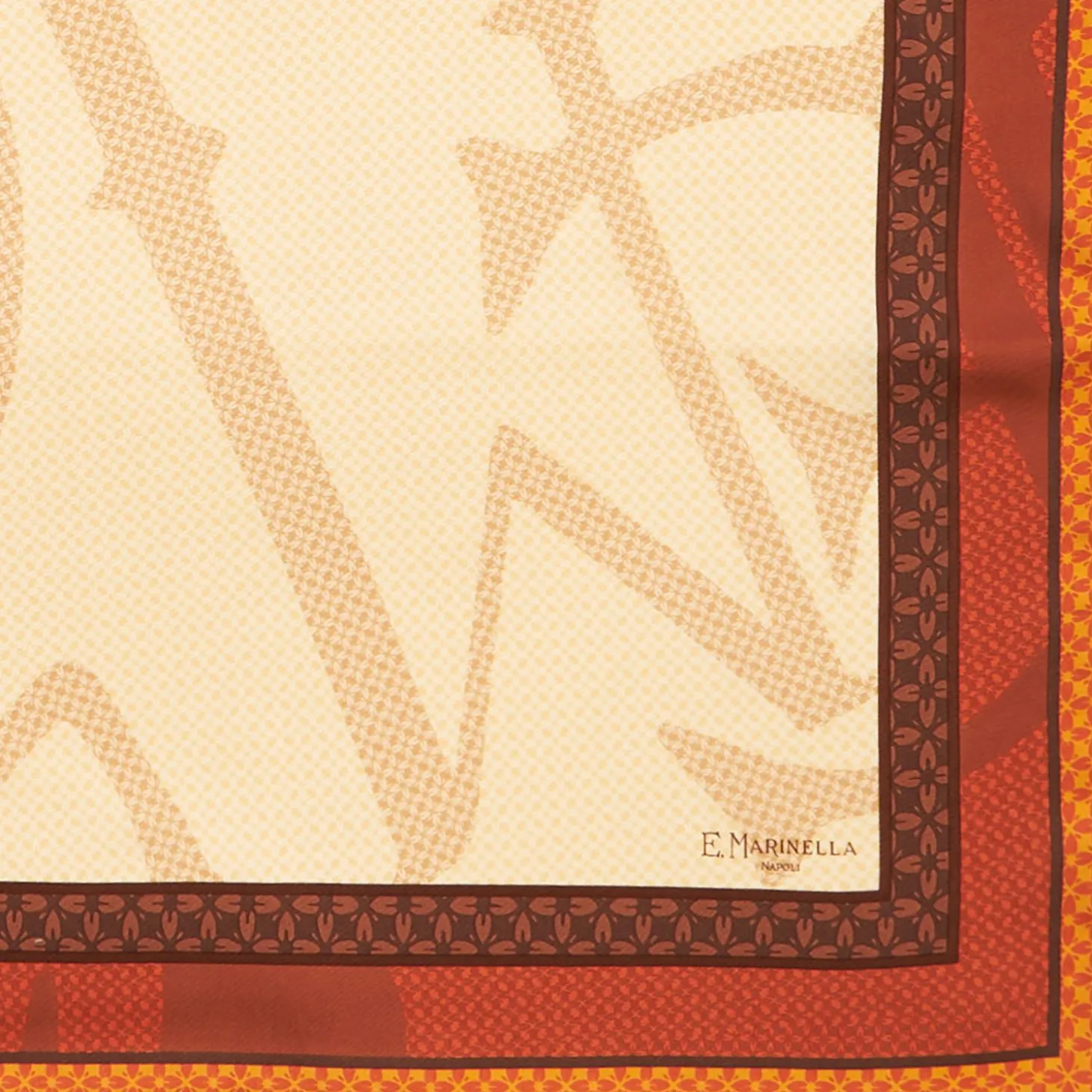 Light Brown Silk Scarf 90 - Archivio Ispiration 1961