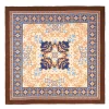 Light Brown Silk Scarf 90 - Mediterranean Vibes