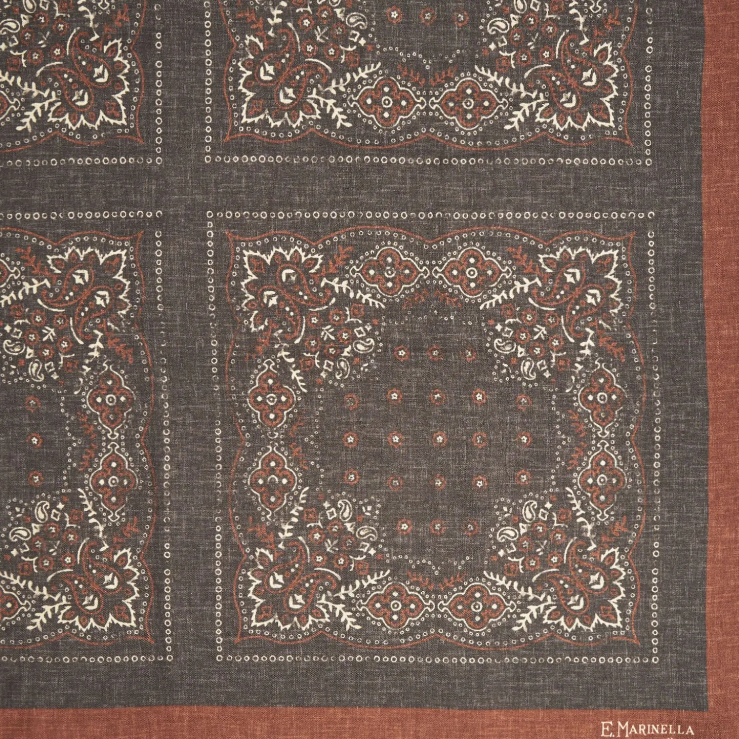 Light Brown Wool And Silk Stole 135