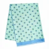 Light Green And Blue Double Silk Scarf
