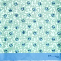 Light Green And Blue Double Silk Scarf