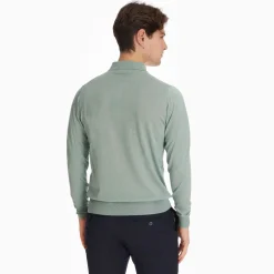 Light Green Cashmere And Silk Polo Shirt