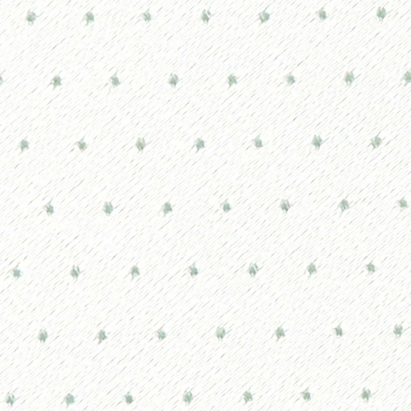 Light Green Cerimonial Silk Satin Tie Small Polka Dot Pattern