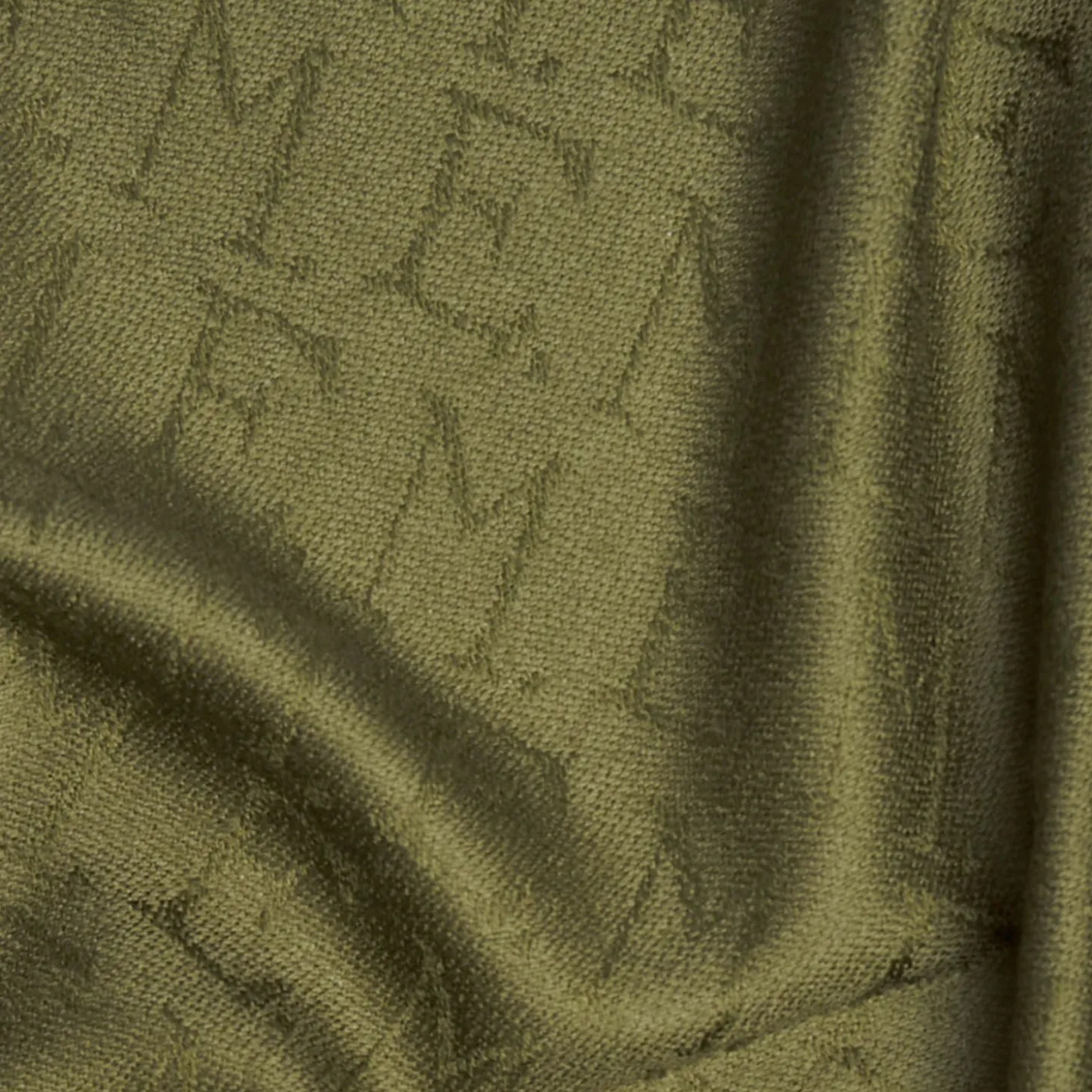Light Green Em Logo Scarf In Wool And Cashmere