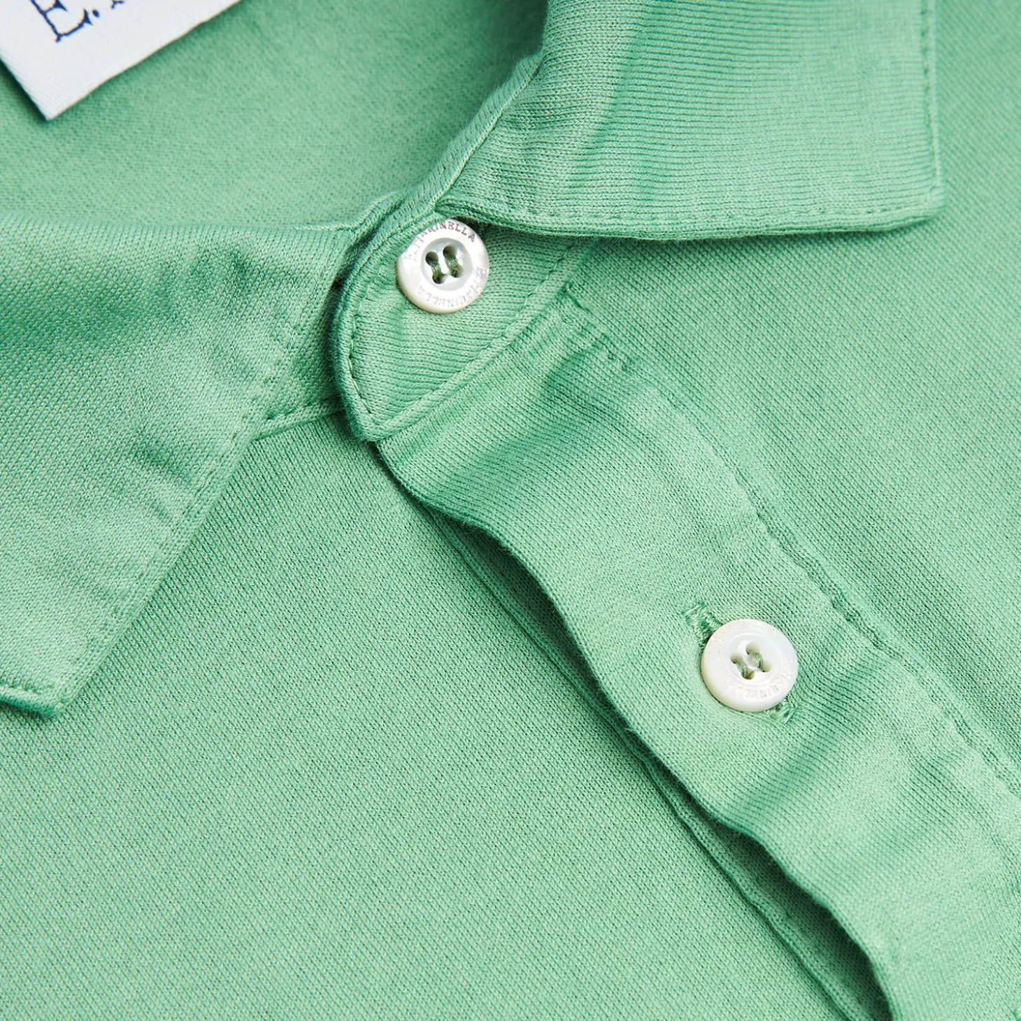 Light Green Jersey Short Sleeve Polo Shirt